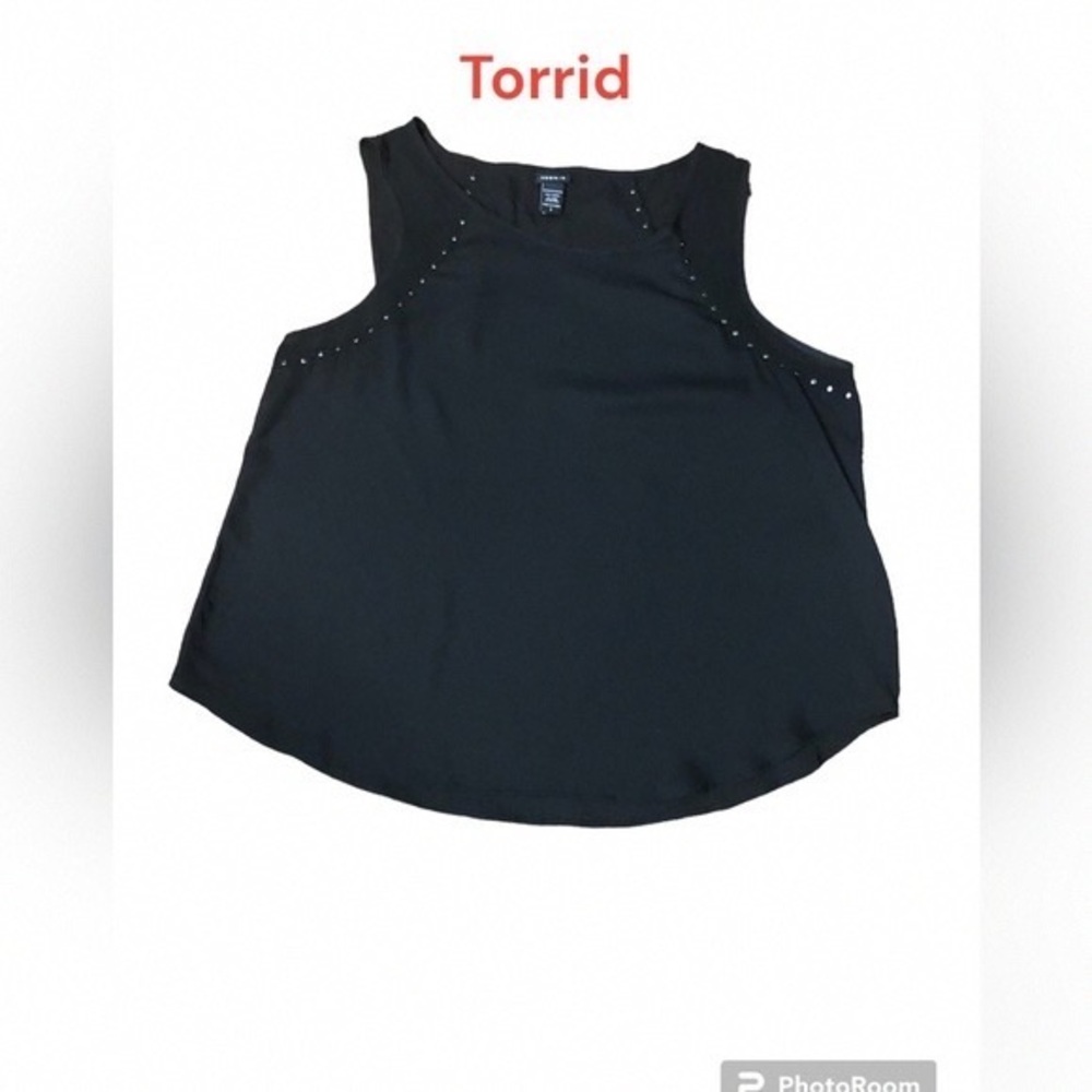 Torrid Black Studded Tank Top